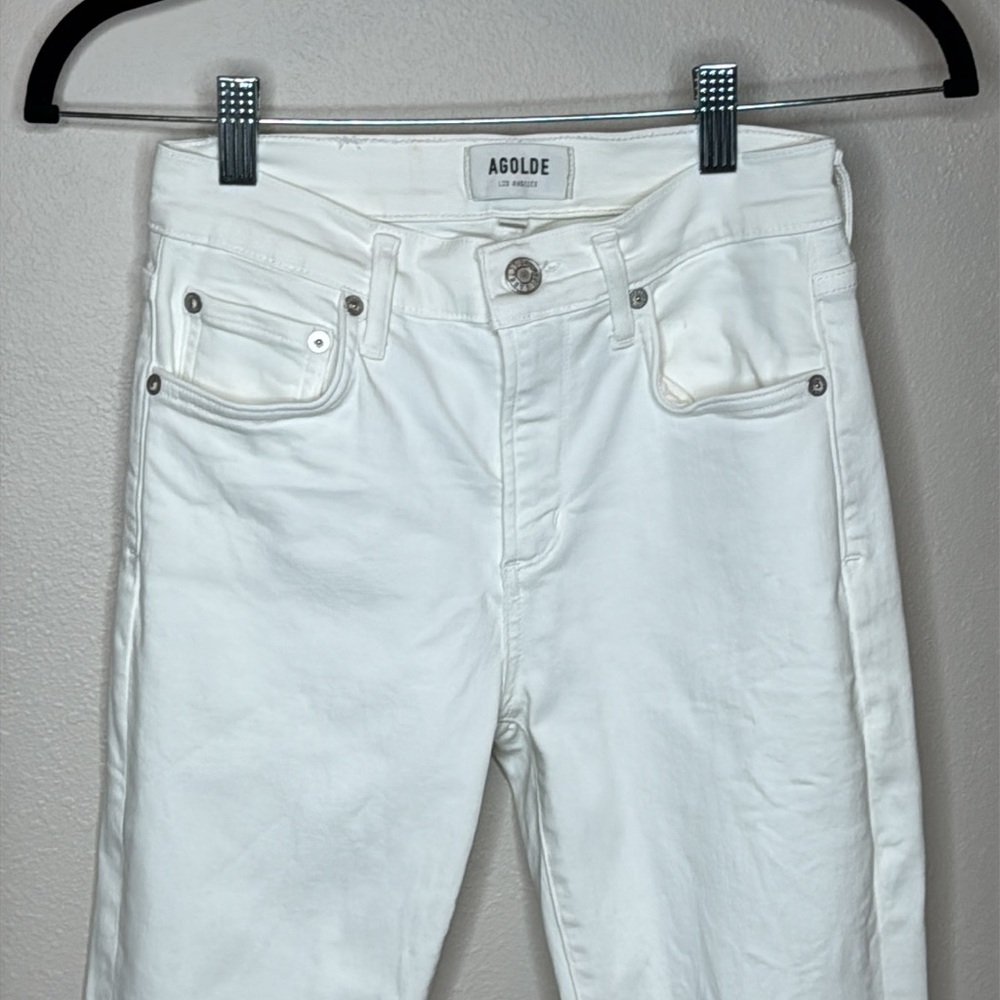 Agolde White Skinny Sophie Jeans - size 25 - Picture 3 of 17